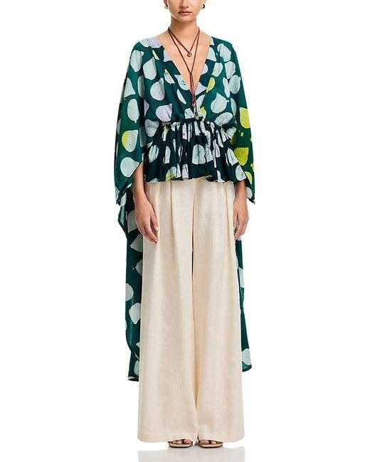 Busayo Green Temidayo High Low Top