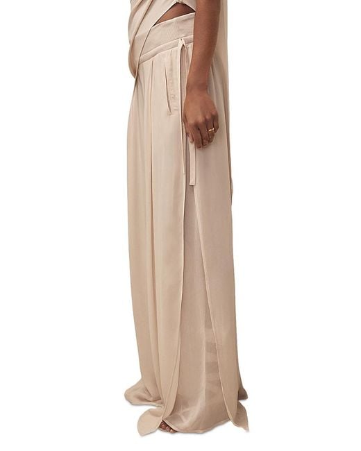 Reiss Natural Petite Lucyle Side Stripe Trousers