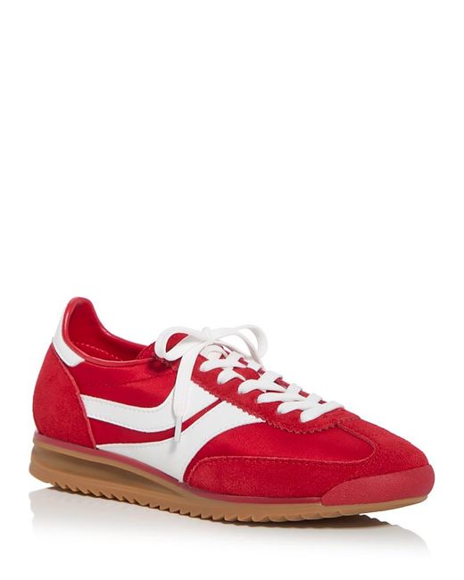Jeffrey Campbell Red Track Star Low Top Sneakers