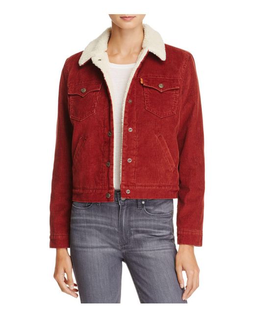 Corduroy Sherpa-lined Trucker Jacket 