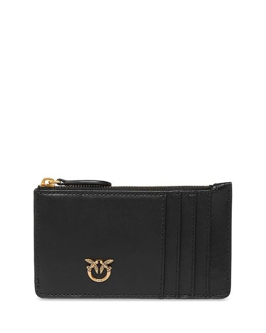 Pinko Black Airone Leather Cardholder
