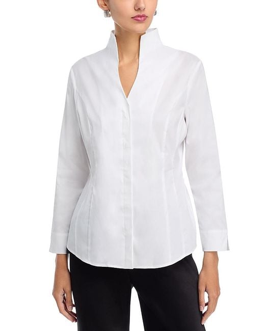 Misook White Collated Shirt