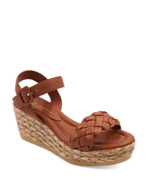 Andre Assous Cecilia Braided Strap Espadrille Wedge Heel Platform
