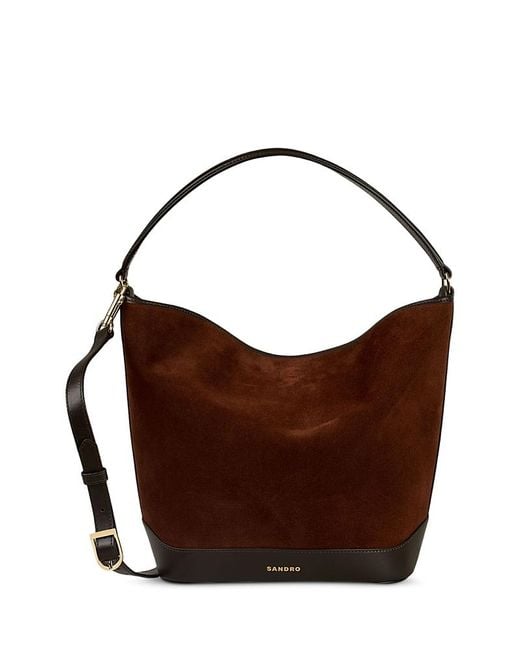 Sandro Brown Bucket Bag