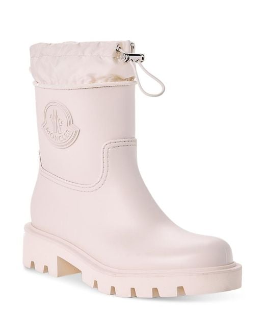 Moncler Pink Kickstream Rain Booties