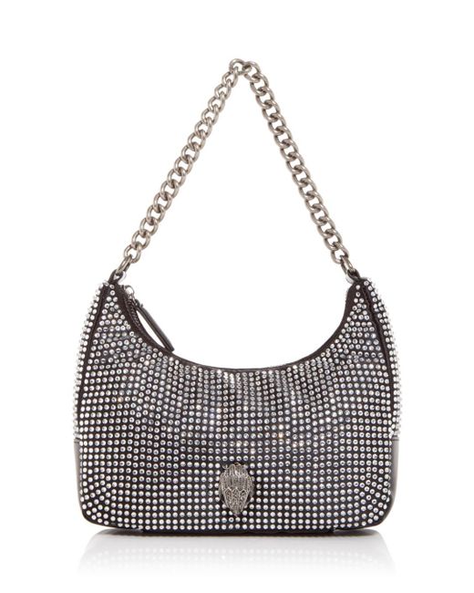 Kurt Geiger Crystal Embellished Recycled Multi Crossbody in Charcoal ...