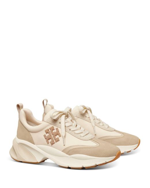 Tory Burch Leather Good Luck Trainer Sneakers - Lyst