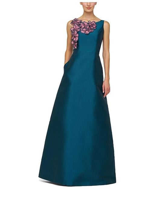 Kay Unger Blue Giselle Gown
