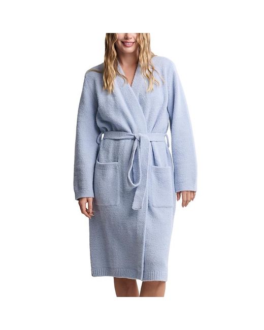 Foot Robe Barefoot Dreams Cozychic Luxe Robe With Rib Detail in Blue | Lyst