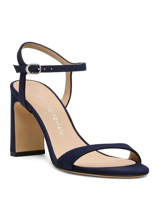 Stuart Weitzman Blue Babette 85 Sandals