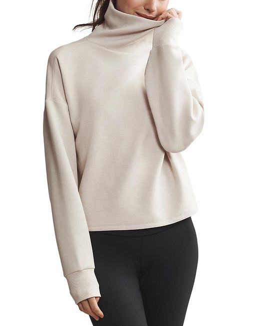 Rhone Natural Dreamglow Mock Neck Sweatshirt