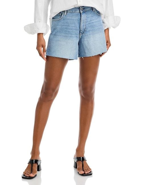 DL1961 Blue Zoie Relaxed Denim Shorts