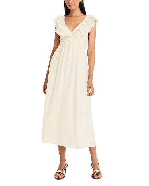 The Good Journey Natural Whimsy Ruffled Dress