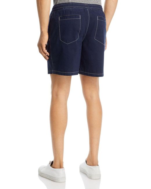 BOSS by HUGO BOSS Karlos - Ds Cotton Blend Regular Fit Drawstring Shorts in  Blue for Men | Lyst