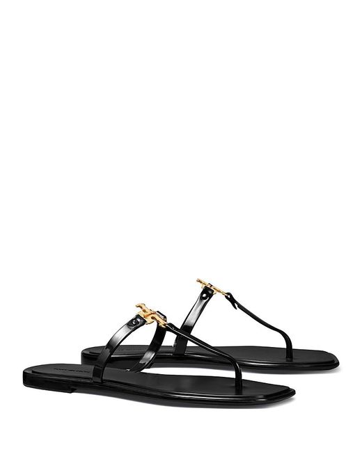 Tory Burch Black Roxanne Jelly Thong Sandals
