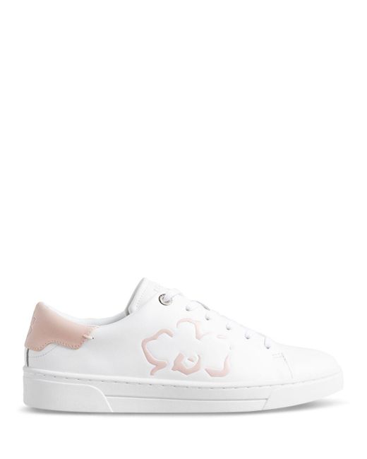 Ted Baker Tarliah Magnolia Flower Trainer Sneakers in White Lyst