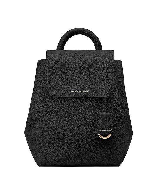 Maison De Sabre Black Soft Leather Backpack
