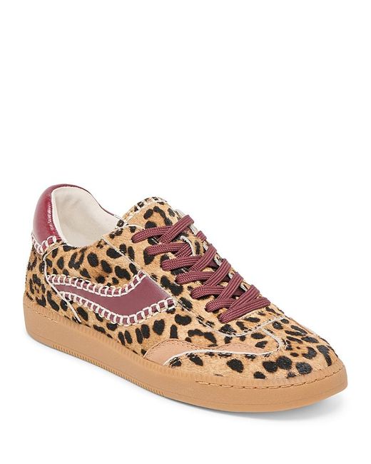 Dolce Vita Pink Notice Stitch Leopard Print Sneakers