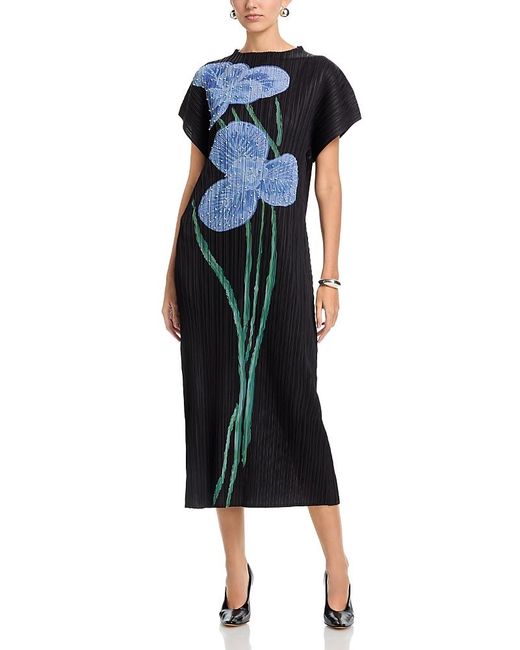 a-line long sleeves off-the-shoulder tulle with beading floor-length dresses A-line Off The Shoulder Navy Blue Tulle Prom Dress With Beading PG737 US2 / Burgundy main image 1