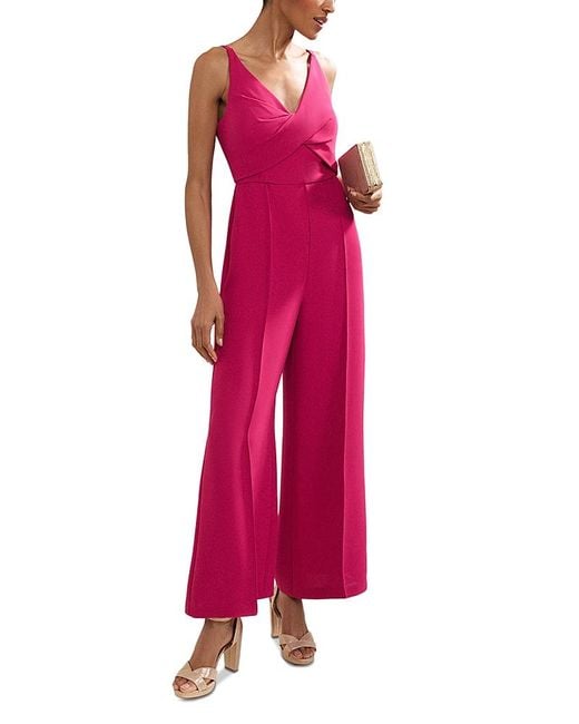 Phase Eight Pink Hetty Tailored Jumpsuit