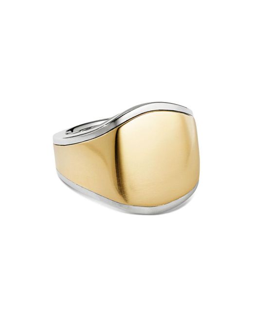 David Yurman Streamline® Ring In 18k Yellow Gold And Sterling