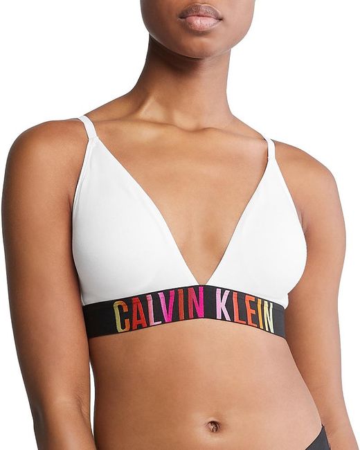 Calvin Klein White Intense Power Pride Triangle Bralette