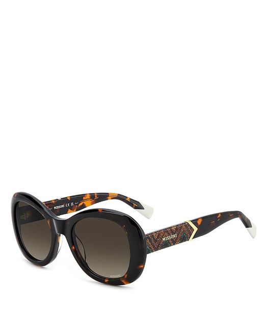 Missoni Multicolor Gradient Oval Sunglasses, 53Mm
