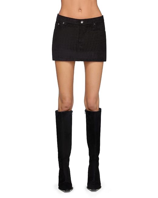 EB DENIM Black C Cherry Mini Skirt