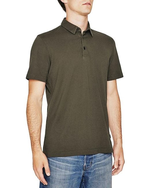 AG Jeans Green Bryce Short Sleeve Polo Shirt for men