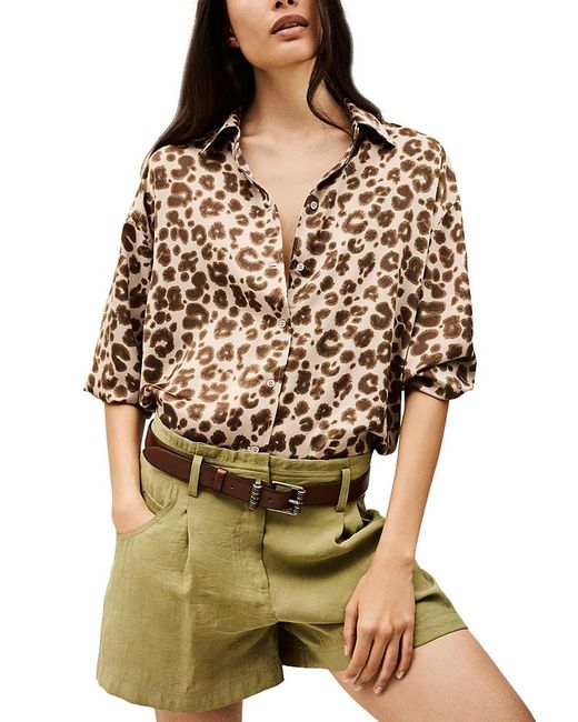 Ba&sh Brown Billie Blouse