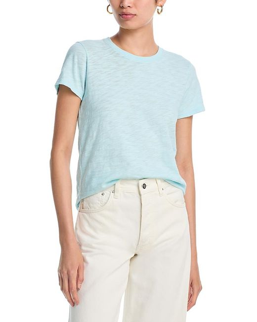 ATM Blue Anthony Thomas Melillo Schoolboy Crewneck Tee
