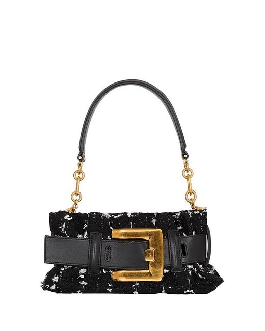 Balmain Black Mini Anthem Bag