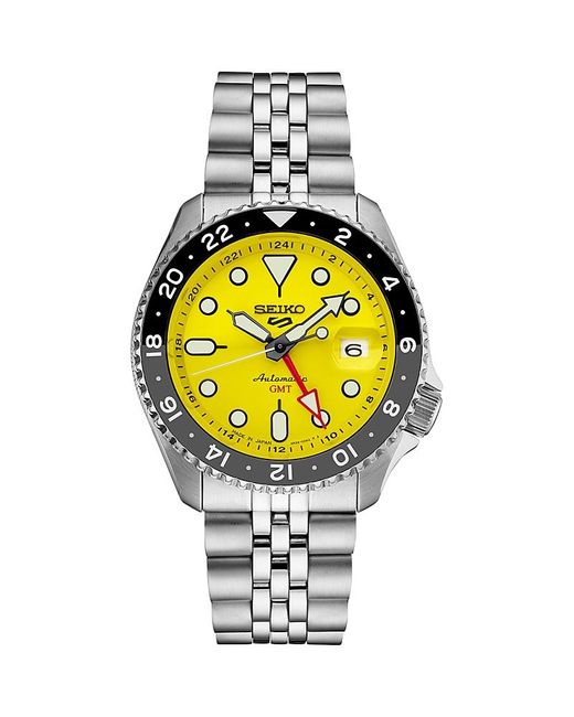 Seiko Metallic 5 Sports Gmt Watch, 43Mm for men