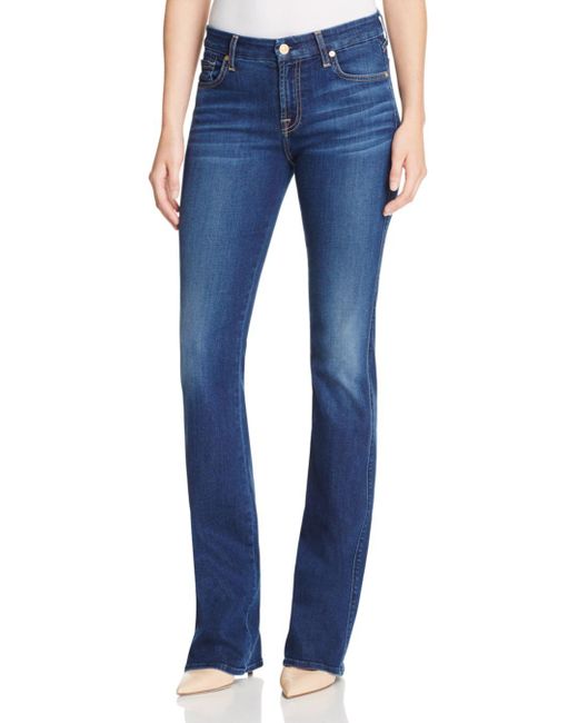7 For All Mankind Denim Kimmie High Rise Bootcut Jeans In Duchess in Blue -  Lyst