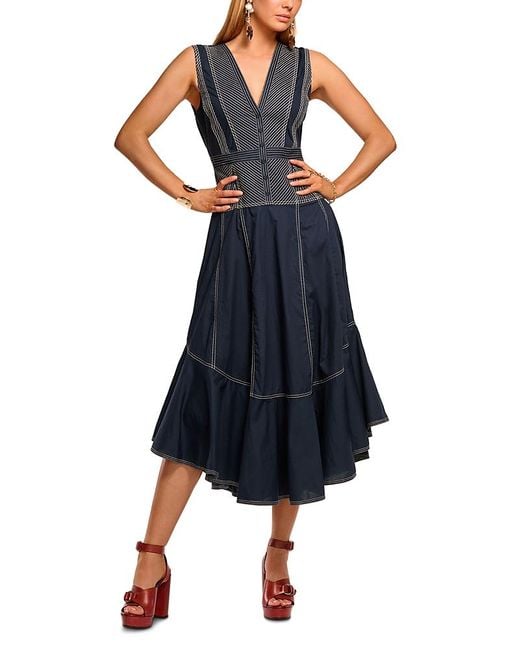 Ramy Brook Blue Grega Dress