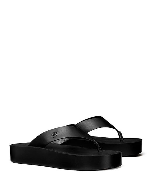 Tory Burch Black Platform Flip-Flop