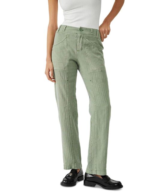 Free People Big Hit Slouch Pants in Green | Lyst