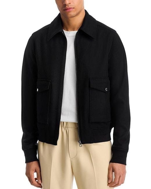Paul Smith Black Zip Front Sweater Jacket for men
