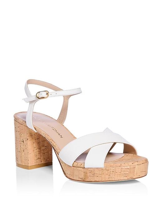Stuart Weitzman Pink Dayna Platform Sandals