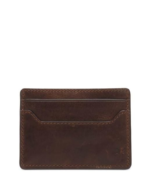 Frye Brown Logan Money Clip Card Case for men