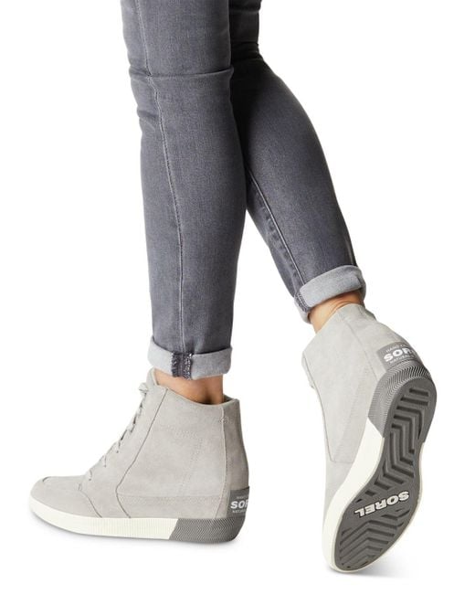 Sorel Suede Out N About? Wedge Sneakers 
