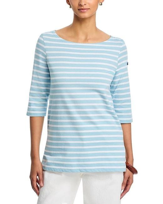 Saint James Blue Phare Cotton Tee