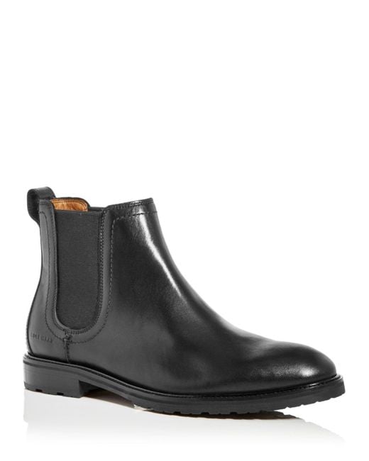 Cole Haan Warner Waterproof Chelsea Boots in Black for Men | Lyst