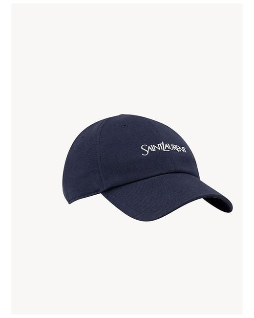Saint Laurent Blue Cap for men