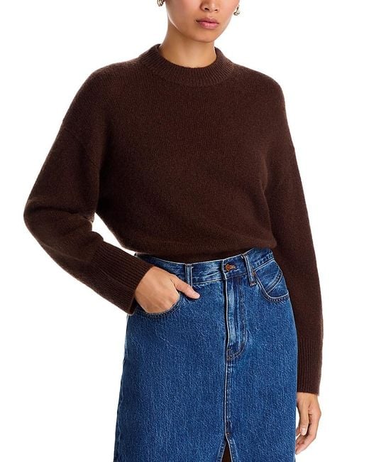 Rails Red Miranda Cashmere & Silk Crewneck Sweater
