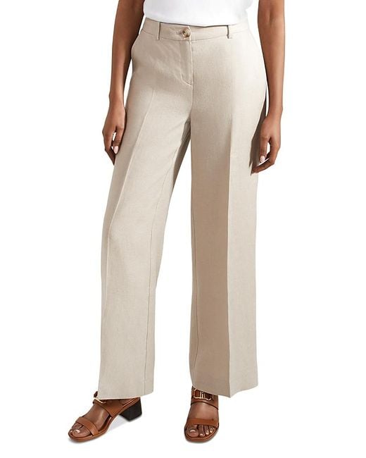 Hobbs Natural Roberta Linen Wide Leg Pants