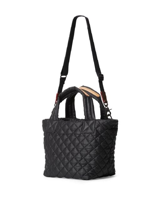 MZ Wallace Leather Mini Metro Tote Deluxe in Black - Lyst