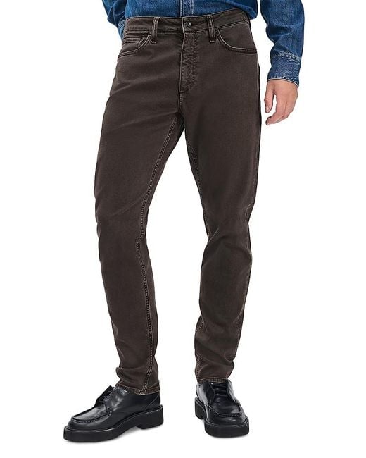 Rag & Bone Black Fit 3 Authentic Stretch Athletic Fit Jeans for men