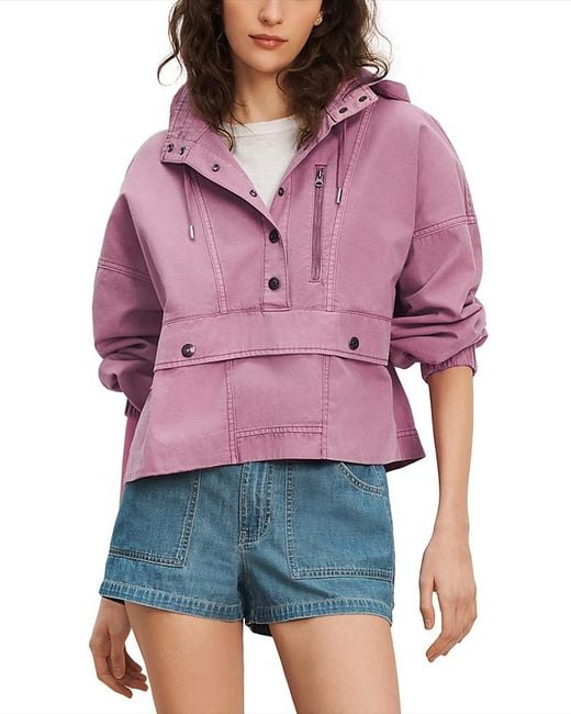 Veronica Beard Red Cunningham Pullover Jacket
