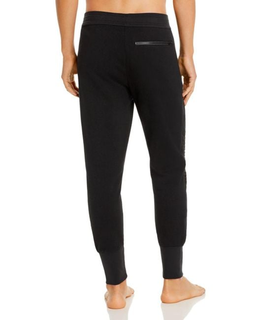 Alo Yoga Lounge Moto Jogger Pants in Black for Men | Lyst